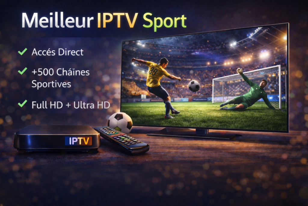 iptv 4k sport avec match de football sur télévision 4K et box iptv