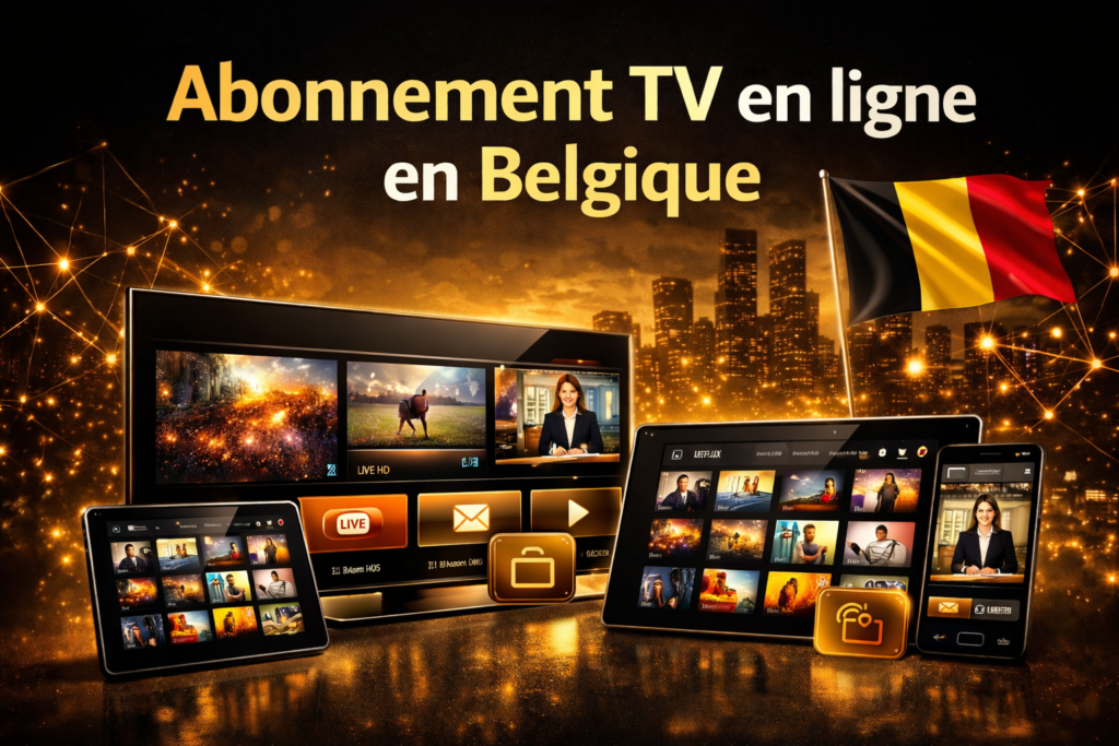 Abonnement TV en ligne en Belgique sur Smart TV, tablette et mobile (2026)