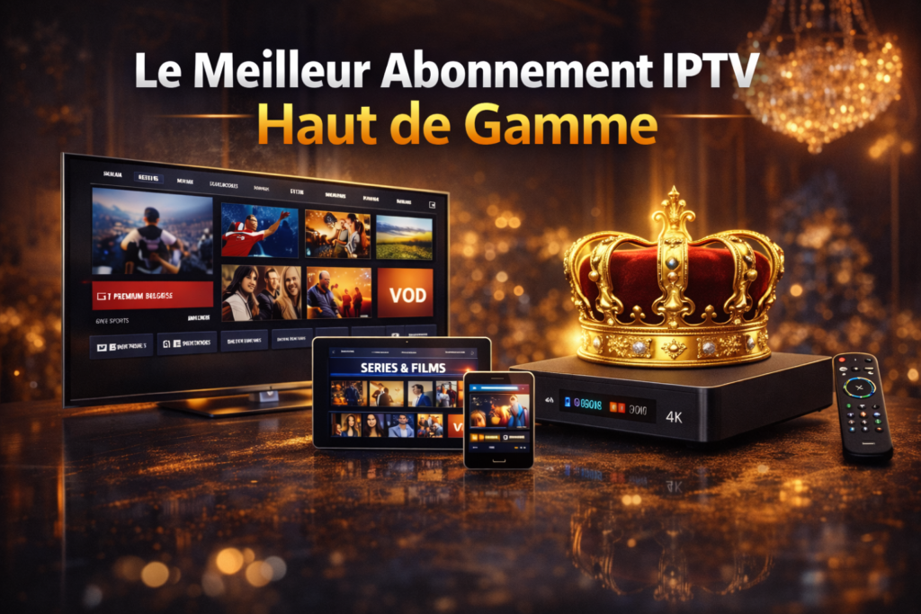 IPTV Premium Belgique haut de gamme avec sport, films, séries et VOD