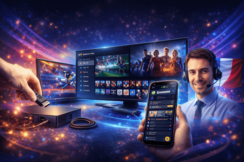 Serveur IPTV France stable avec installation rapide, interface intuitive et support client réactif