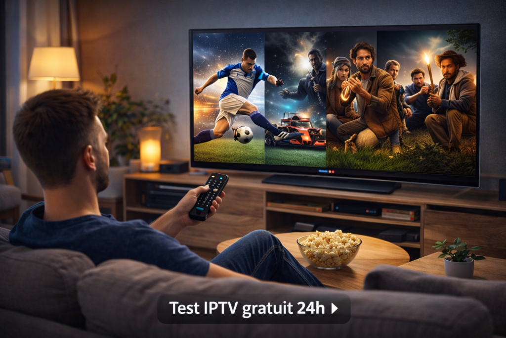 Test IPTV gratuit 24h sur IPTV Premium : films, séries et sport en HD/4K.