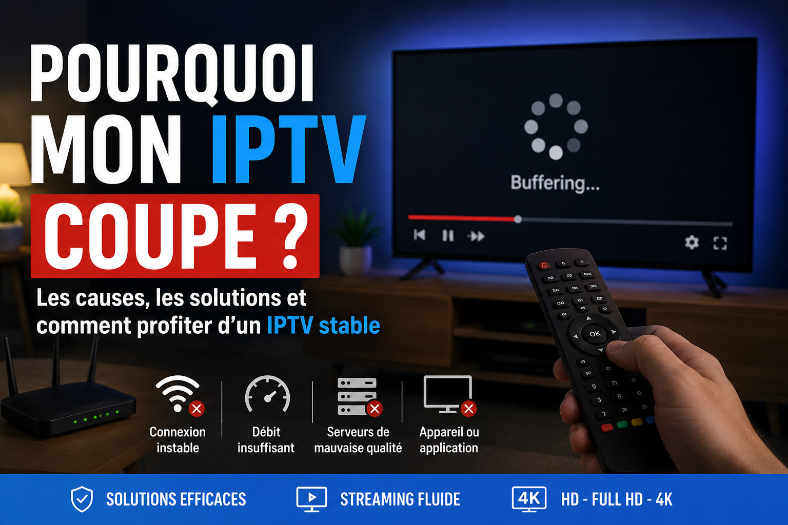 Pourquoi mon IPTV coupe ? Guide complet pour résoudre les coupures IPTV